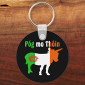 Porte-clés Pog Mo Thoin - Humour irlandais (Recto)