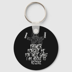 Porte-clés Poids Levant Bodybuilding Pardonnez-Moi Ces Gains