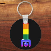 Porte-clés Poignée arc-en-ciel (Recto)