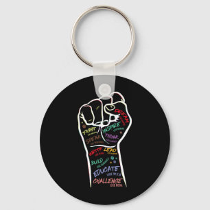 Porte-clés Poignée Black Lives Problème Black Histoire Mois