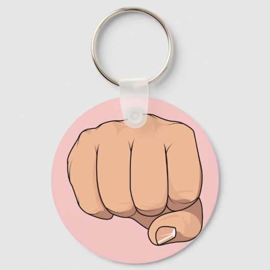 Porte-clés Poing Fermé Geste de signe de main (Recto)