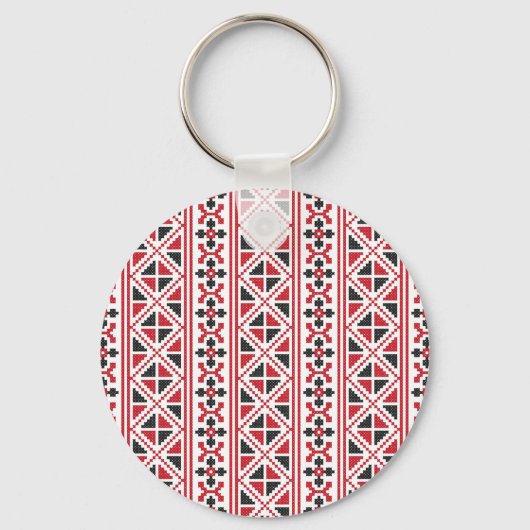 Porte-clés point de croisement motif (Recto)