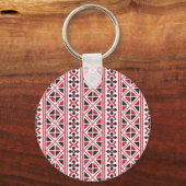 Porte-clés point de croisement motif (Recto)