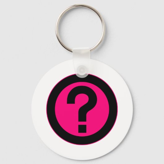Porte-clés Point de question Poser la ponctuation du symbole (Recto)