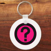 Porte-clés Point de question Poser la ponctuation du symbole (Recto)