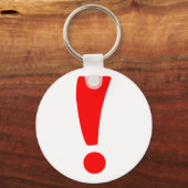 Porte-clés Point d'exclamation rouge (Recto)