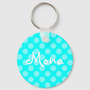Porte-clés Point Polka de l'Aqua Lumière Personnalisée