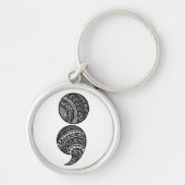 Porte-clés point-virgule (Devant)