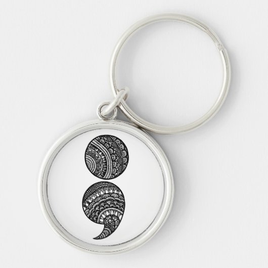 Porte-clés point-virgule (Devant)