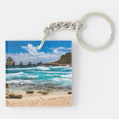 Porte-clés Pointe des Châteaux, Grande-Terre, Guadeloupe (Dos)