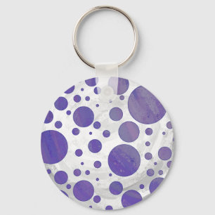 Porte-clés Pointe Polka Smear Blueberry