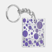 Porte-clés Pointe Polka Smear Blueberry (Devant gauche)