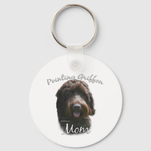 Porte-clés Pointeur à poils durs Griffon Maman 2
