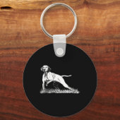 Porte-clés Pointeur De Chasse Aux Oiseaux Vizsla Chien Pour C (Recto)
