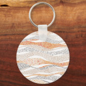 Porte-clés Pointillisme Wavy Polka : Doux Doux Textile (Verso)