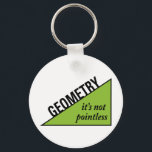 Porte-clés Pointless Geometry<br><div class="desc">Geometry - it's not pointless. Great funny math gift idea for your favorite math geek,  mathematician,  math teacher,  or math tutor.</div>