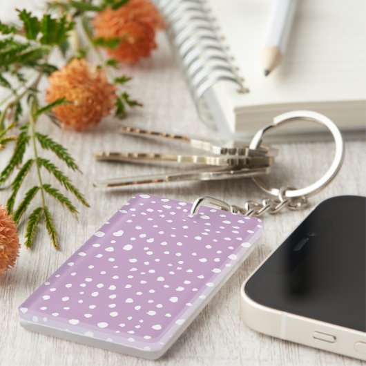 Porte-clés Points Dalmatiens Lilac, Points Dalmatiens, Pots D (Devant droit)