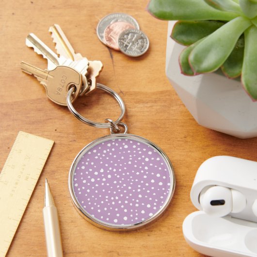 Porte-clés Points Dalmatiens Lilac, Points Dalmatiens, Pots D (Bureau)