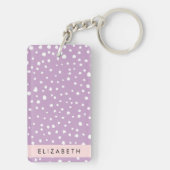 Porte-clés Points Dalmatiens Lilac, Points Dalmatiens, Votre (Dos)