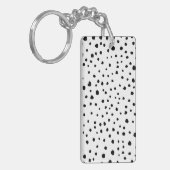 Porte-clés Points dalmatiens, Points dalmatiens, Noir et Blan (Devant gauche)