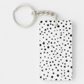 Porte-clés Points dalmatiens, Points dalmatiens, Noir et Blan (Devant)