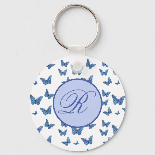 Porte-clés Points de papillons personnalisés (Recto)