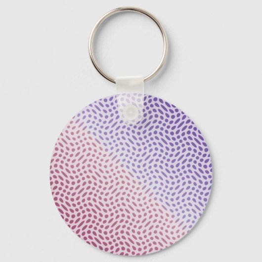 Porte-clés Points en rose et magenta (Recto)