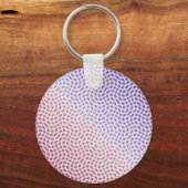 Porte-clés Points en rose et magenta (Recto)