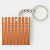 Porte-clés Points en satin - rouille et cuivre (Dos)