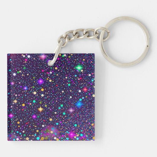 Porte-clés Points multicolores (Dos)
