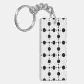 Porte-clés Points noirs, Motif à pois, Points, Pointillé (Devant gauche)