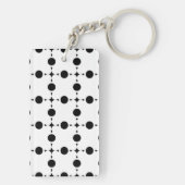 Porte-clés Points noirs, Motif à pois, Points, Pointillé (Dos)