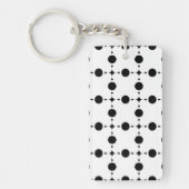 Porte-clés Points noirs, Motif à pois, Points, Pointillé (Devant)