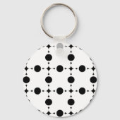 Porte-clés Points noirs, Motif à pois, Points, Pointillé (Recto)