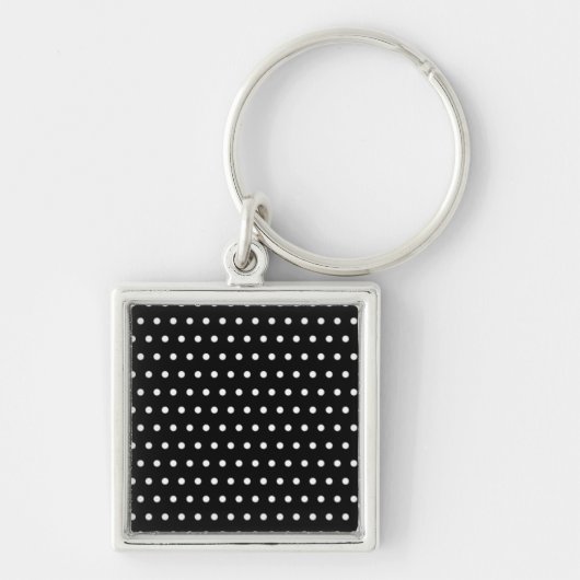 Porte-clés points noirs polka dots pointillés tup (Devant)