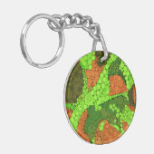 Porte-clés Points pointillisme abstraits sans couture cercles (Devant gauche)