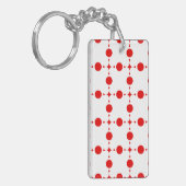 Porte-clés Points rouges, Motif à pois, Pois, Pointillé (Devant gauche)