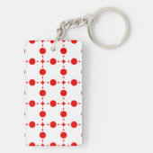 Porte-clés Points rouges, Motif à pois, Pois, Pointillé (Dos)