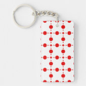 Porte-clés Points rouges, Motif à pois, Pois, Pointillé (Devant)