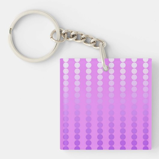 Porte-clés Points satinés - teintes d'orchidée (Devant)