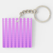 Porte-clés Points satinés - teintes d'orchidée (Dos)