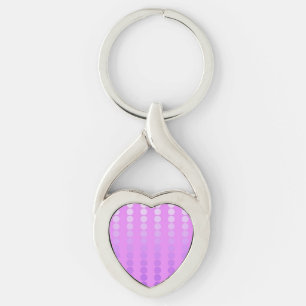 Porte-clés Points satinés - teintes d'orchidée