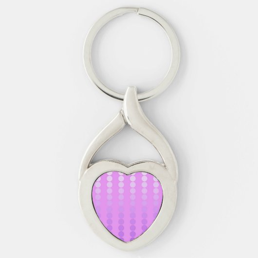 Porte-clés Points satinés - teintes d'orchidée (Devant)