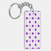 Porte-clés Points violets, Motif à pois, Pois, Pointillé (Devant gauche)