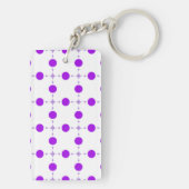 Porte-clés Points violets, Motif à pois, Pois, Pointillé (Dos)