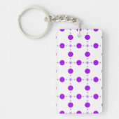 Porte-clés Points violets, Motif à pois, Pois, Pointillé (Devant)