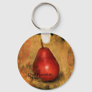 Porte-clés Poire Bartlett rouge