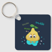 Porte-clés Poire jaune mignonne (Recto)