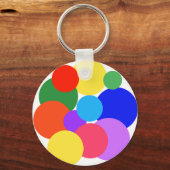 Porte-clés Pois arc-en-ciel (Recto)