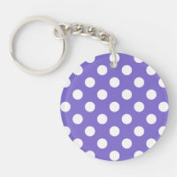 Pois blancs sur perwinkle